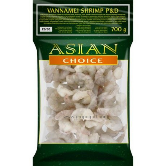 ASIAN CHOICE  Vannamei Shrimp P&D 26/30 1 KG 📍❄️Tiefkühlprodukte