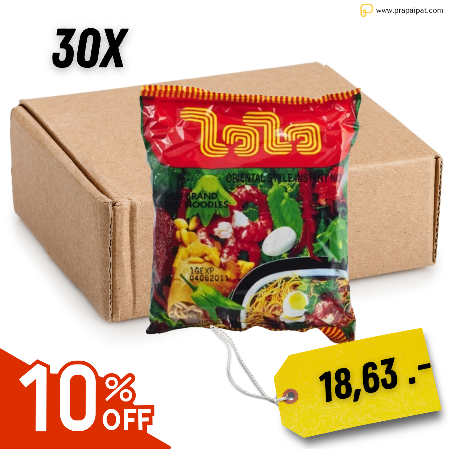 Instant noodles oriental style, 3 x 30 x 60 g