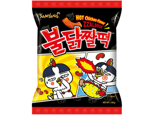 Samyang Buldak Zzalduk Snacks Hot Chicken flavor 120 Grams