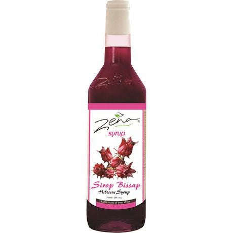 ZENA  Hibiskussirup 750 ml น้ำกระเจี๊ยบเข้มข้น สำหรับชงดื่ม