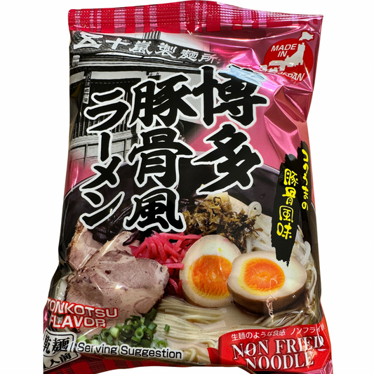 IGARASHI SEIMEN Instant Ramen mit Tonkotsu Sauce, (Hakata Tonkotsu Ramen) 110 gram