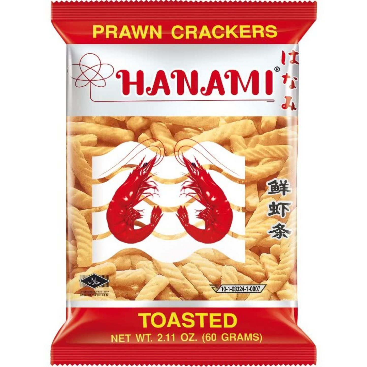 Prawn Crackers Hanami 60 Gram ข้าวเกรียบกุ้ง ฮานามิ