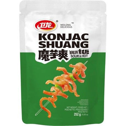 WEILONG Konjac Shuang 252 g หมึกกรุบ รสเผ็ด
