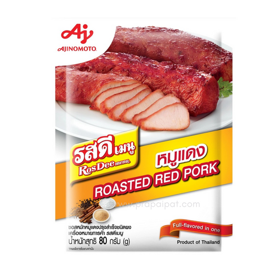 📌Best Before 08/11/2025 Rosdee Menu Roasted Red Pork รสดีเมนู หมูแดง 80 g