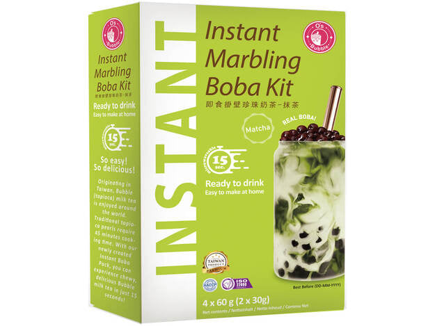 Instant Boba O's bubble 240 Gram ( 4 Packs) Bubble Tea Topioca ชุดชาไข่มุกสำเร็จ