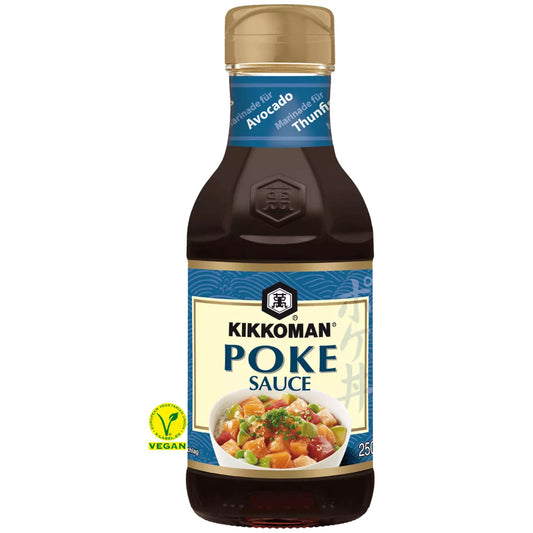 Kikkoman Sauce für Poke-Fischsalat auf Basis von Sojasauce und Sesamöl 250ml