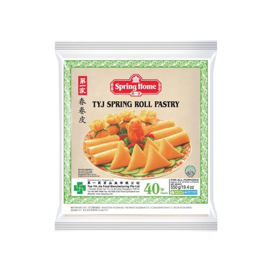 Spring Home Spring Roll Sheets 215 mm 550 G (Frozen) แป้งป๊อเปี๊ยะ