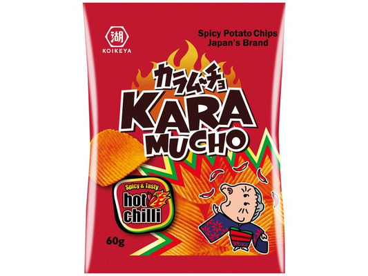 Kartoffelchips Geriffelt Karamucho Chili Koikeya 60g