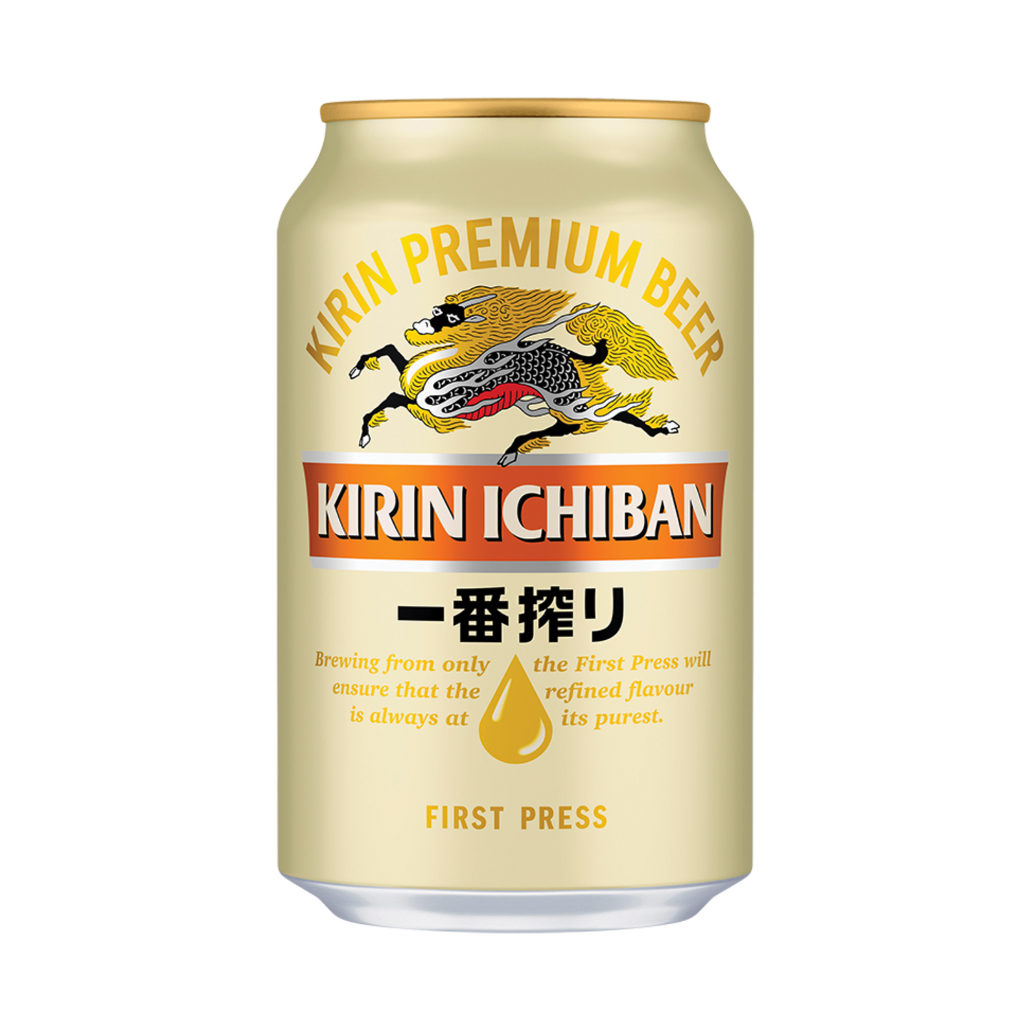 Kirin Ichiban beer, 5% vol, can (disposable container, plus €0.25 per can)