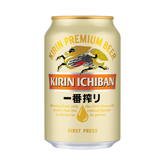 Kirin Ichiban beer, 5% vol, can (disposable container, plus €0.25 per can)