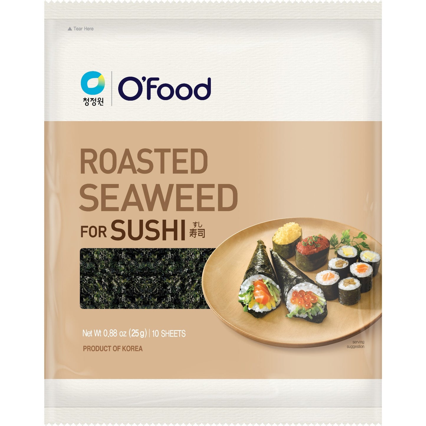 O'Food Seetang Geröstet für Sushi 20g