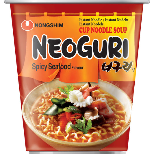 Nongshim instant noodles Neoguri Spicy Seafood 62 g (cup)