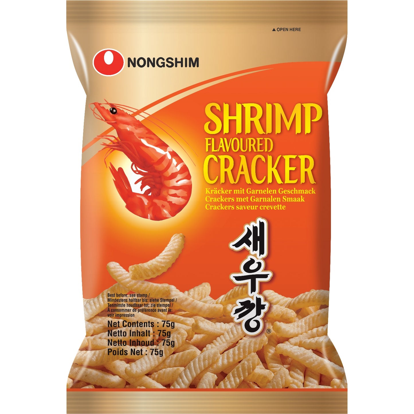 Kräcker mit Garnelen Geschmack 75g NONGSHIM