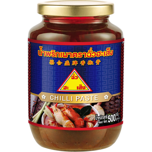 Chilipaste 500g CHUA HAH SENG BRAND น้ำพริกเผา ตราฉั่วฮะเส็ง