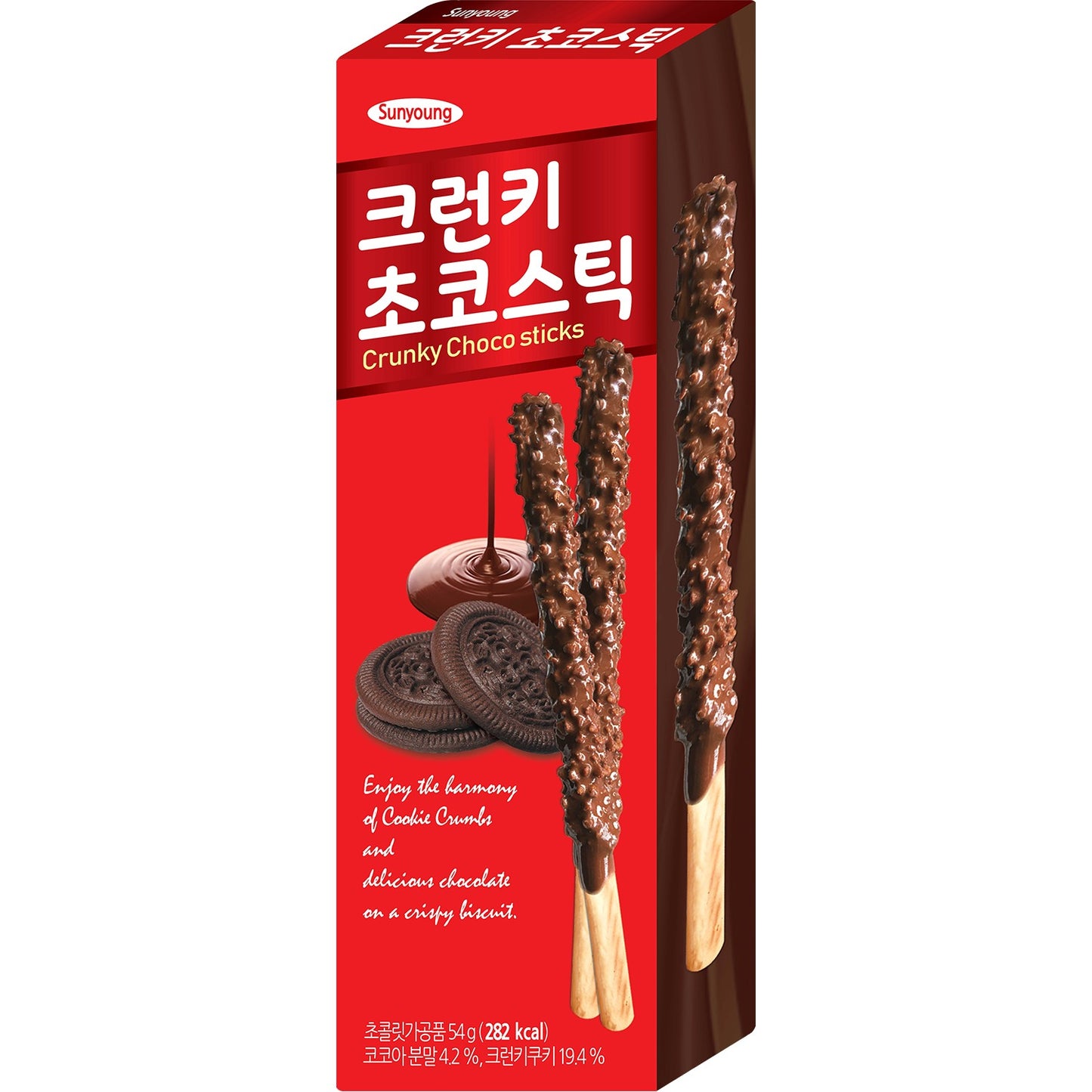 Sunyoung Choco Sticks Knusprig 54g